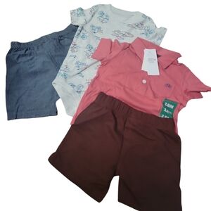 4 pcs baby boys clothes bundle